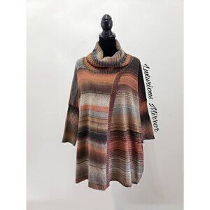 Dor Dor Couture Womens Shawl Sweater Dolman Brown Poncho Anthropologie S New